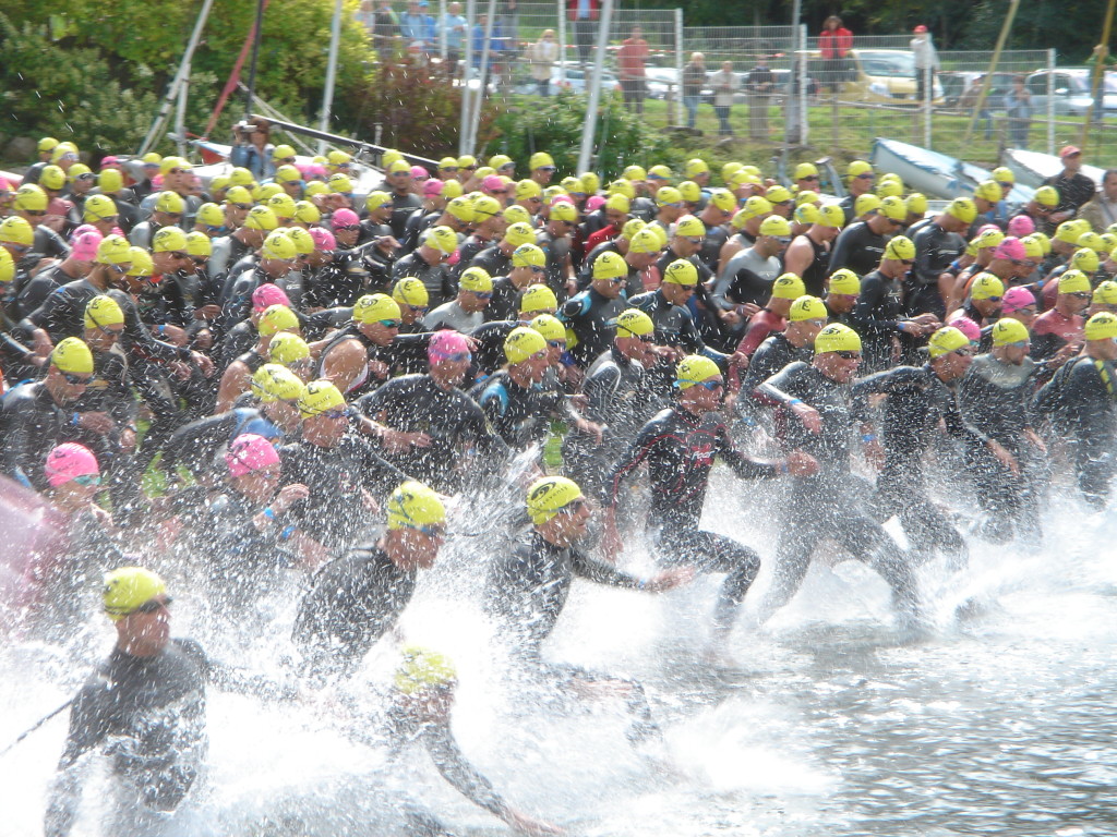 Picture of triathlon start