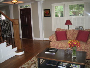 A picture of the living room after the remodel